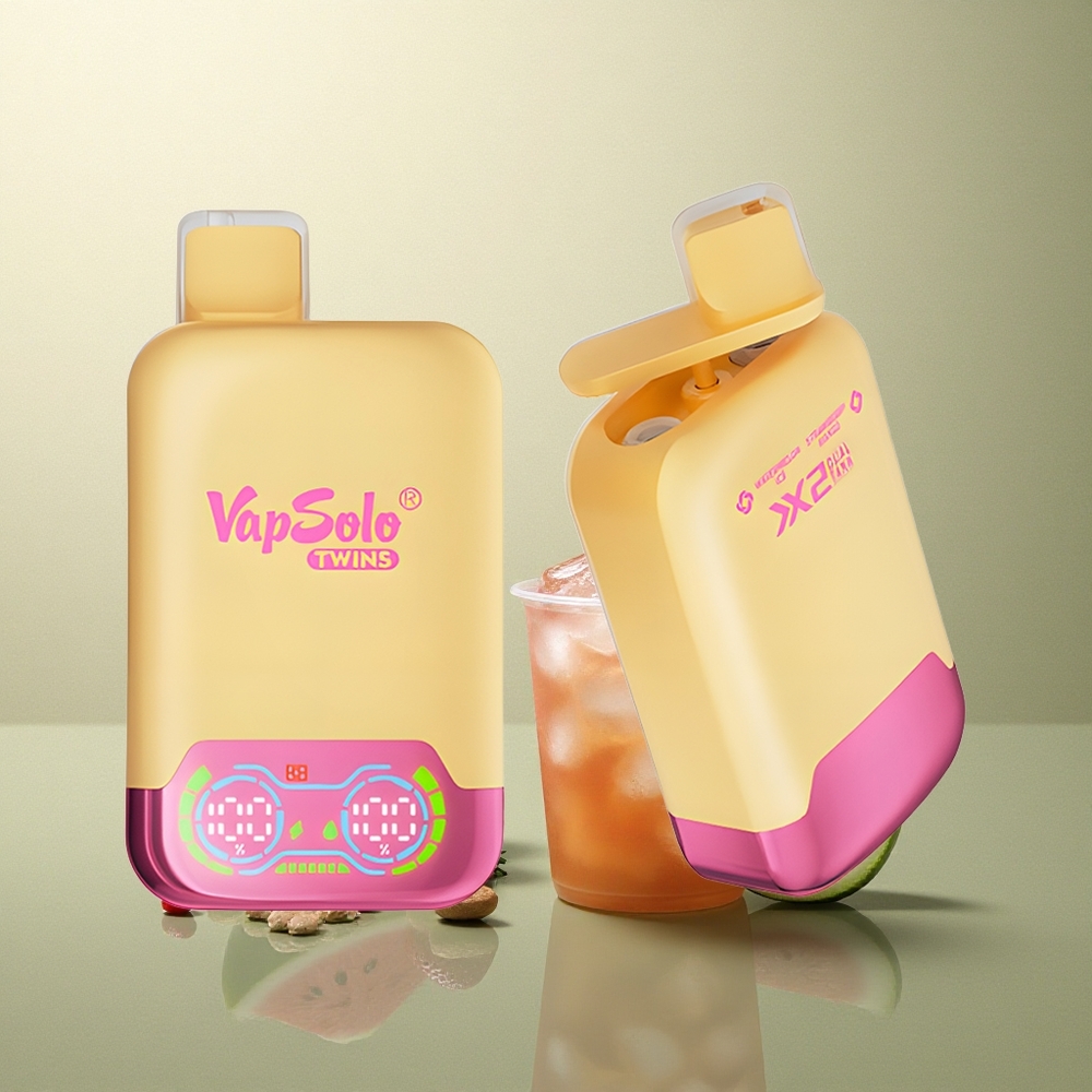 Vapsolo Twins 20000 Puffs Sandía Helada & Fresa Mango 40ml Tipo-C