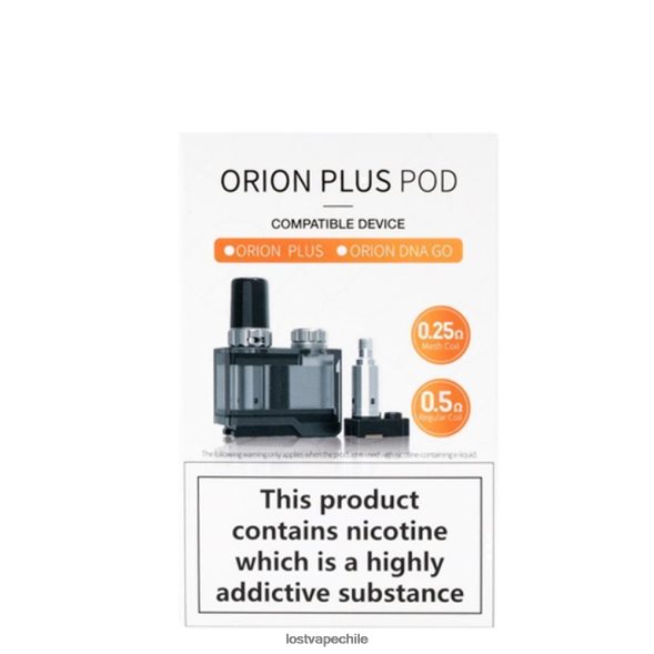 Lost Vape Orion más paquete de cartuchos de cápsulas de ADN | incluye 2 bobinas regular - Lost Vape customer service 6FVF407