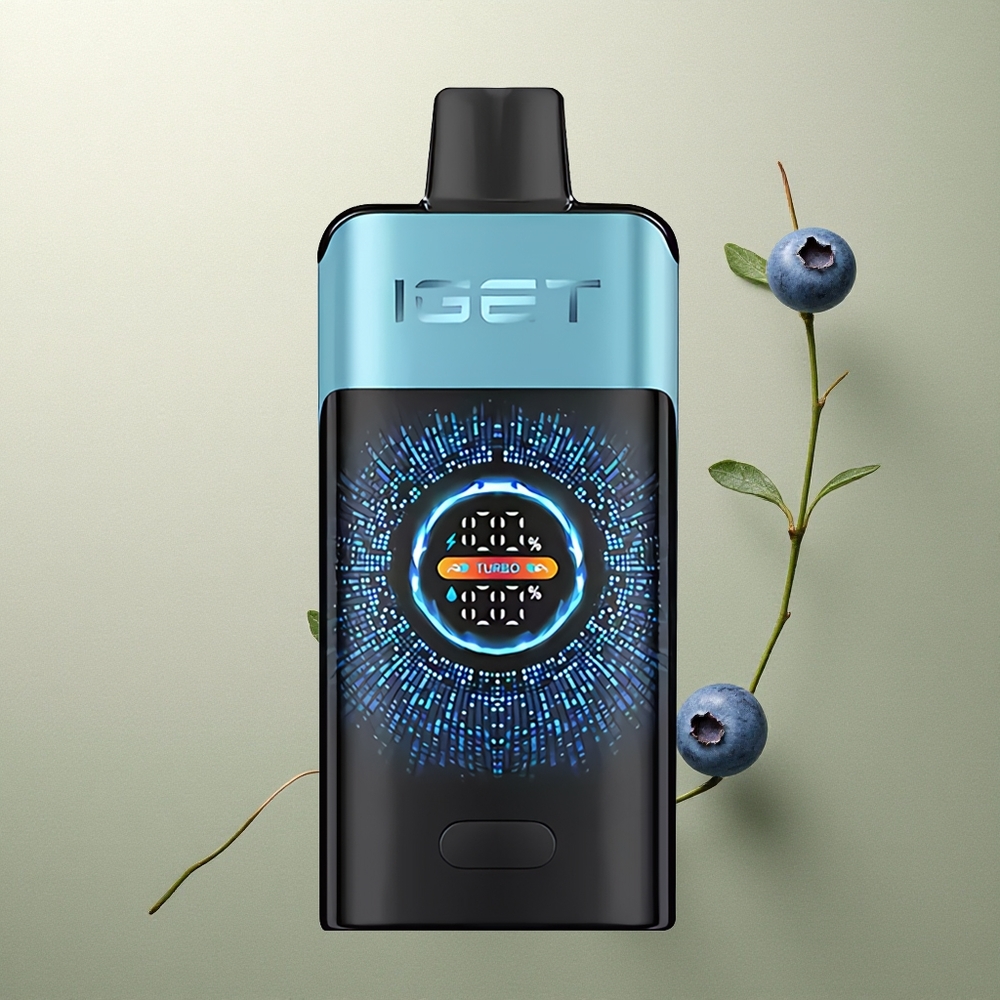 IGET ONE 12000 Puffs Helado de Arándano con Pantalla Curva Grande